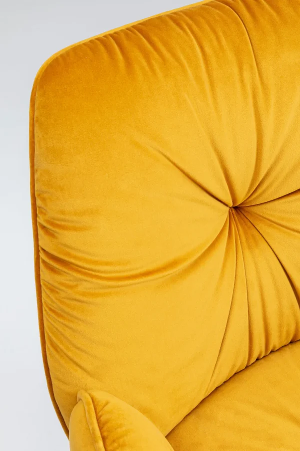 SEDIA CON BRACCIOLI MILA GIALLO - KARE