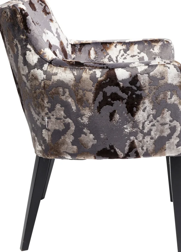 SEDIA CON BRACCIOLI MODE SUBLIME-BRUNO SCURO - KARE