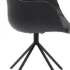 Sedia con braccioli nera Bel Air  - KARE
