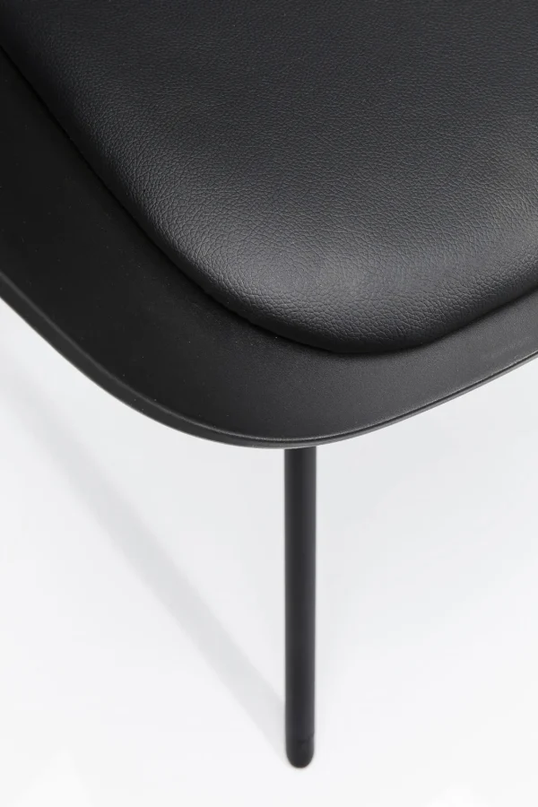 Sedia con braccioli nera Bel Air  - KARE
