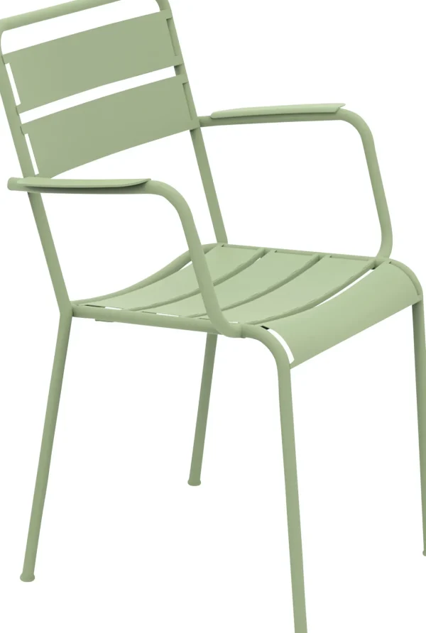 Sedia con braccioli Twist menta - KARE