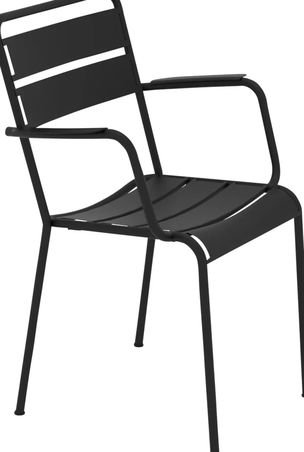 Sedia con braccioli Twist antracite - KARE