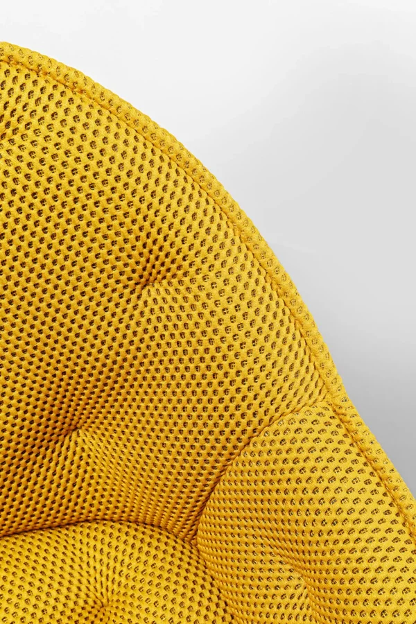 Sedia girevole Carlito Mesh giallo - KARE