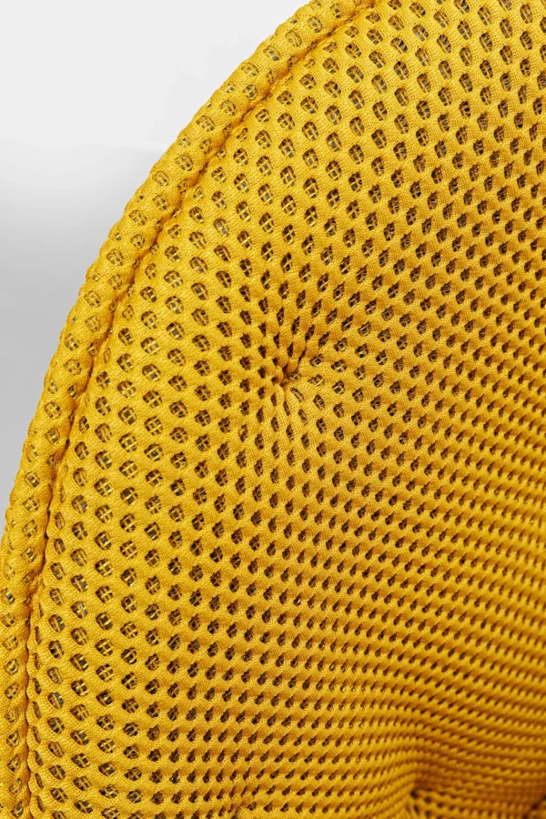 Sedia girevole Carlito Mesh giallo - KARE