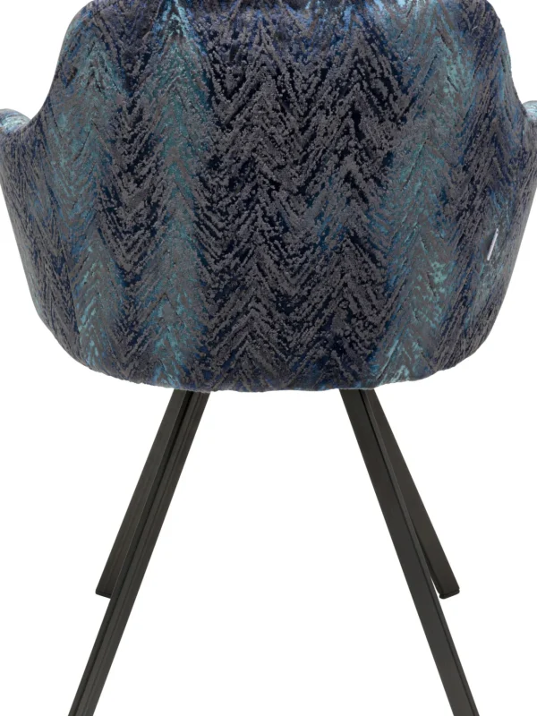 Sedia girevole Coco Hugs Keops Blue Limited - KARE