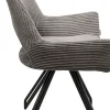 Sedia girevole Rich grigio scuro - KARE