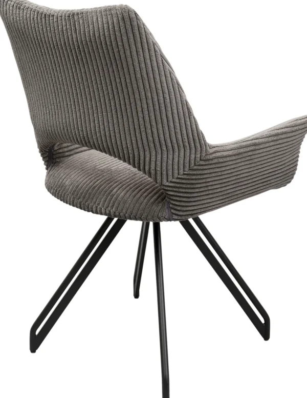 Sedia girevole Rich grigio scuro - KARE