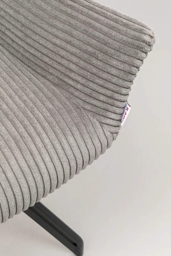 Sedia girevole Rich grigio scuro - KARE