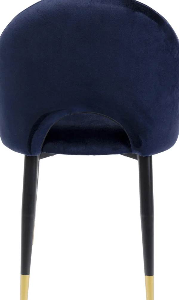 Sedia Iris in velluto blu (2/set) - KARE
