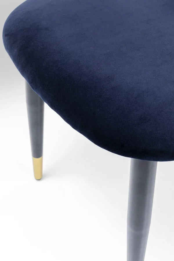 Sedia Iris in velluto blu (2/set) - KARE