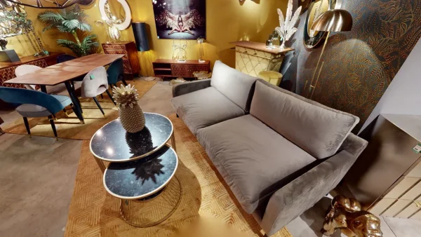 Sedia Iris Velluto Beige - KARE