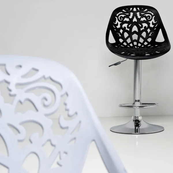 Sgabello Bar Ornament Bianco - KARE