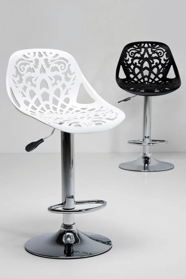 Sgabello Bar Ornament Bianco - KARE
