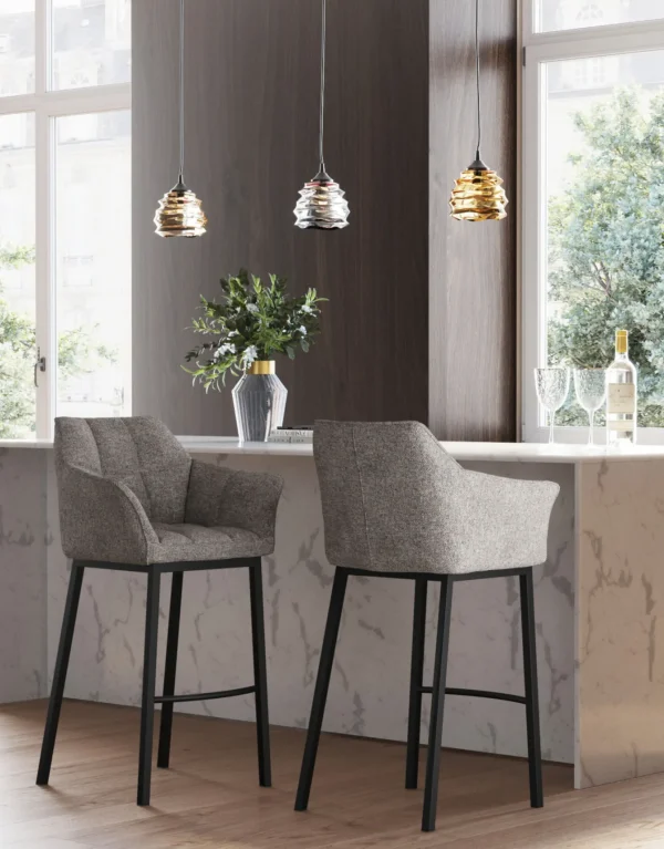 Sgabello bar ThinkThank quattro grigio - KARE