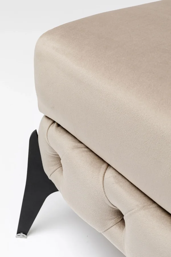 Sgabello Bellissima velluto taupe 80cm - KARE