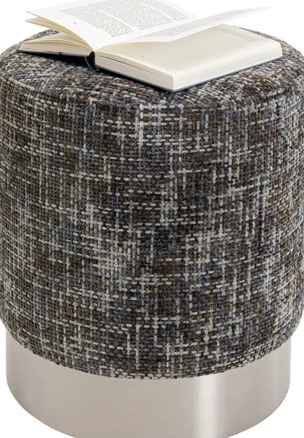 Sgabello Berry High Silber grigio scuro Ø39cm - KARE