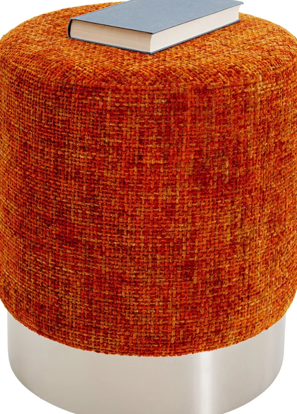 Sgabello Berry High Silber arancione Ø39cm - KARE