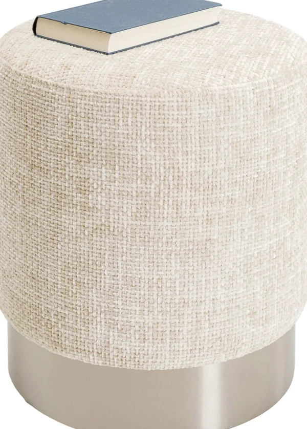 Sgabello Berry High Silber beige Ø39cm - KARE