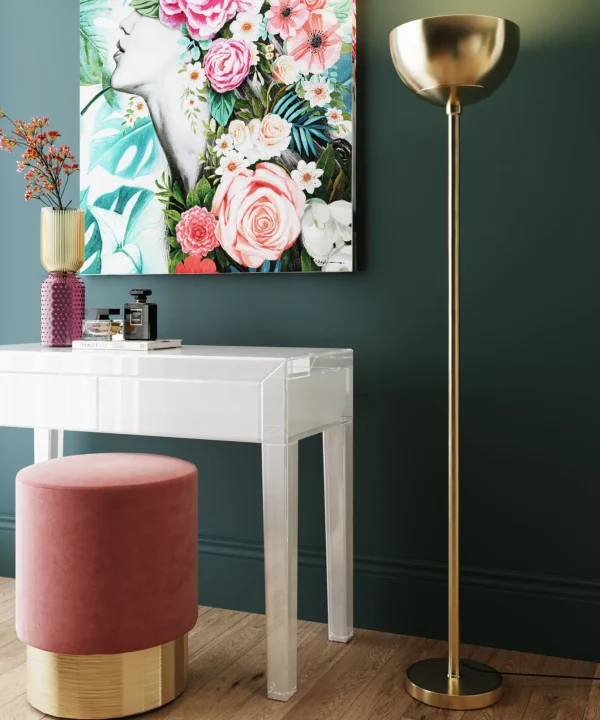 SGABELLO CHERRY ROSA/OTTONE Ø35CM - KARE