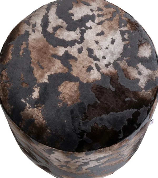 Sgabello Ciliegio Astoria Grigio Nero Ø36cm Limitato - KARE