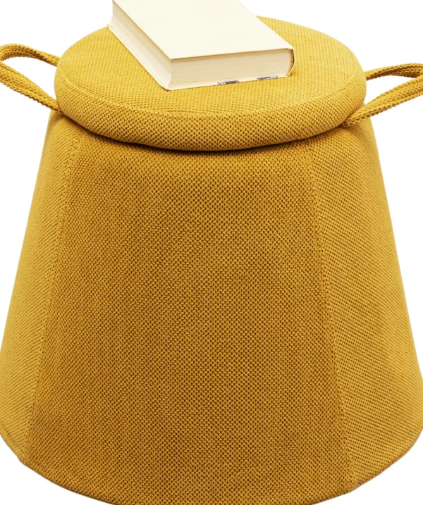 Sgabello Thimble giallo Ø51cm - KARE