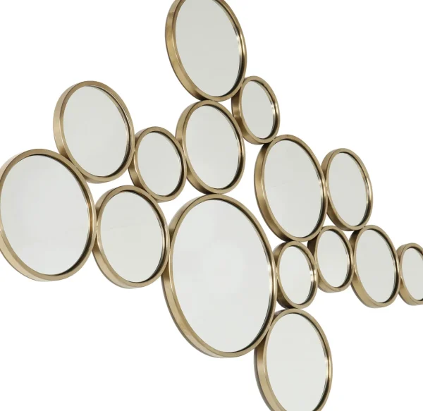 SPECCHIO BUBBLES OTTONE 138X93CM - KARE