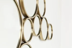 SPECCHIO BUBBLES OTTONE 138X93CM - KARE