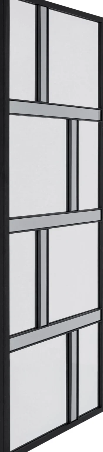 Specchio da parete Brick Nero 71x182cm - KARE