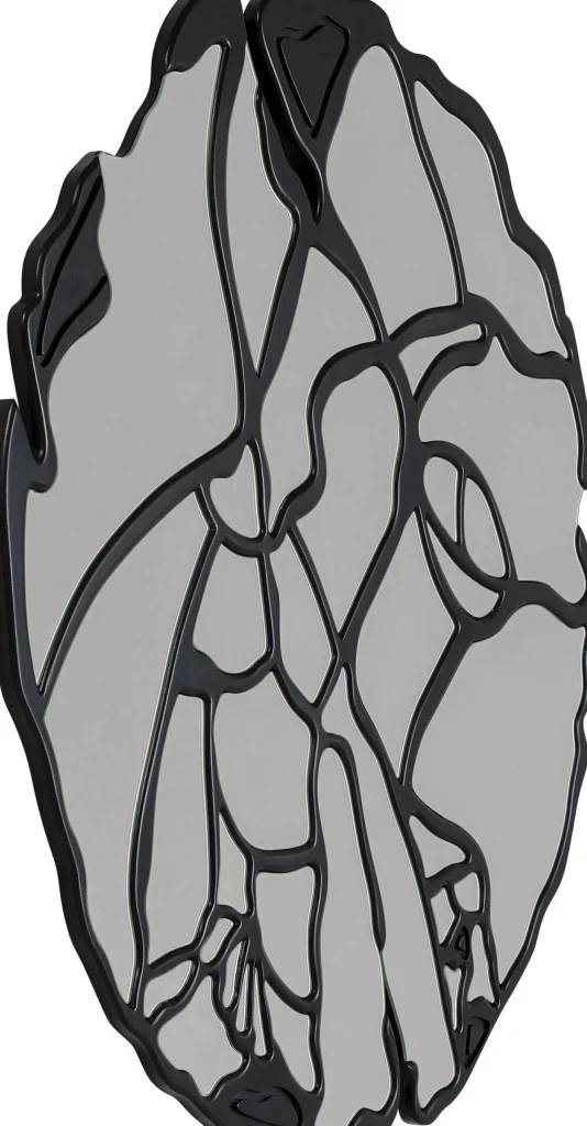 Specchio da parete Pieces  nero Ø100cm - KARE