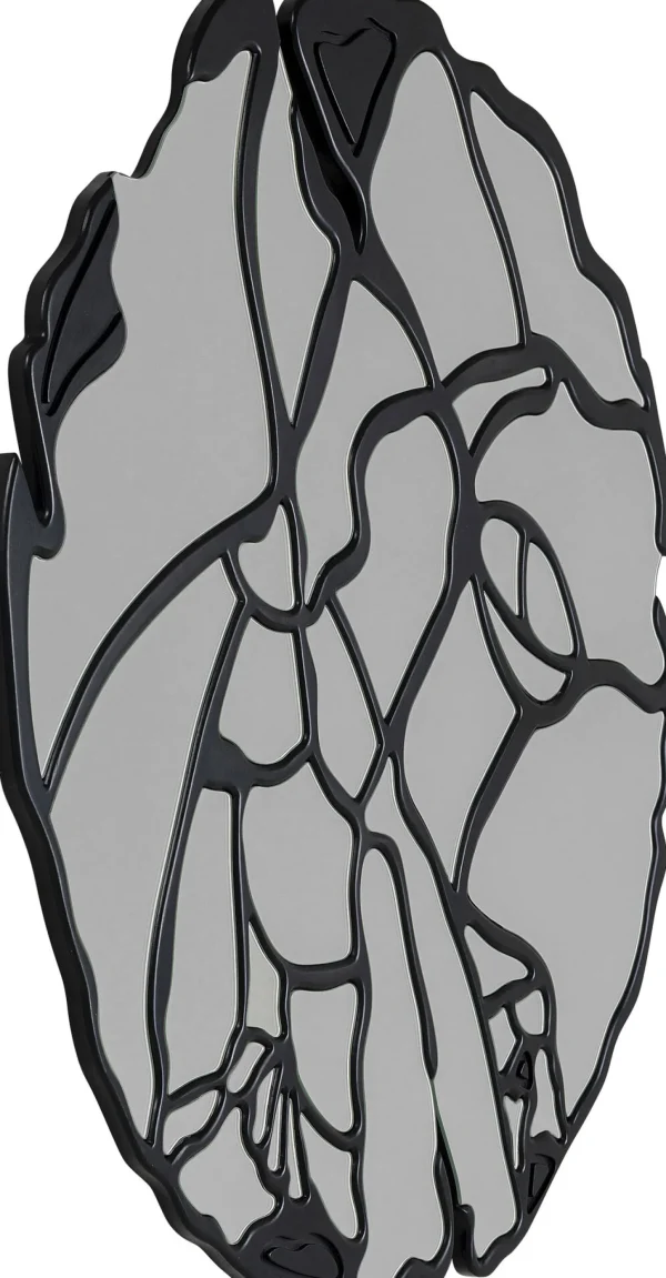 Specchio da parete Pieces  nero Ø100cm - KARE