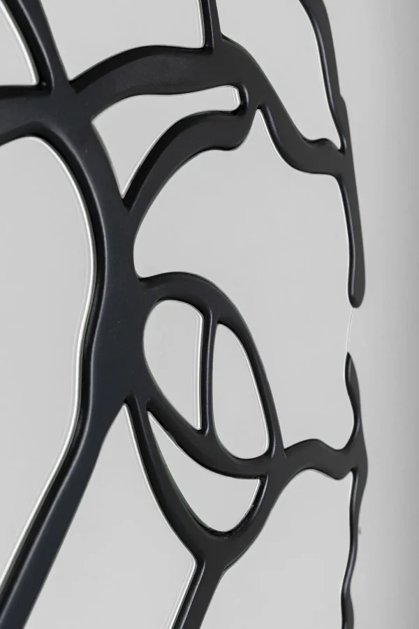 Specchio da parete Pieces  nero Ø100cm - KARE
