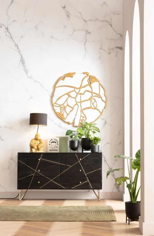 Specchio da parete Pieces oro Ø100cm - KARE