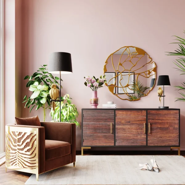Specchio da parete Pieces oro Ø100cm - KARE