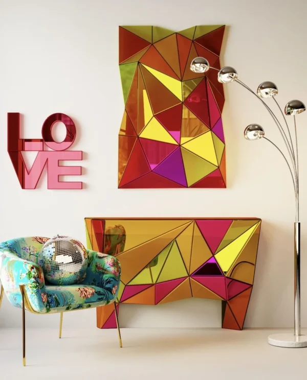 Specchio da parete Prisma Colore 80x120cm - KARE