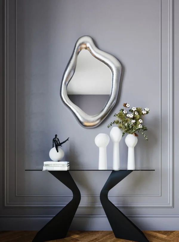 Specchio Hologram argento 117x68 cm - KARE