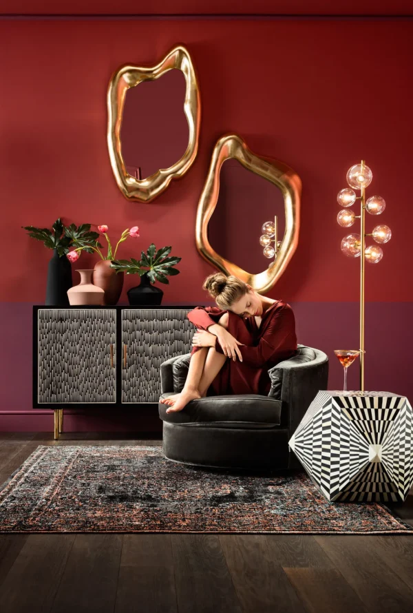 Specchio Hologram oro 76x119 cm - KARE
