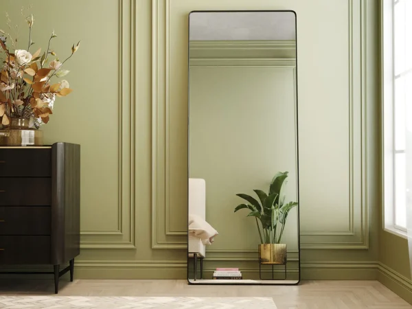 Specchio Ombra Soft nero 200x80cm - KARE