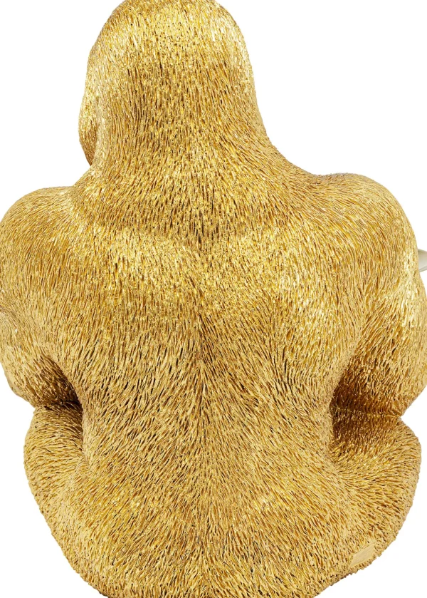 Statua "GORILLA" maggiordomo con vassoio color oro - KARE
