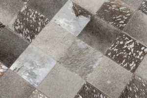 Tappeto Cosmo in pelle grigio 170x240 cm - KARE