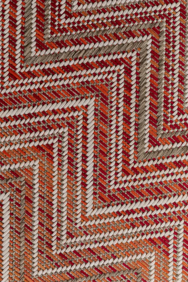 Tappeto da esterno Zigzag Rosso 230x330cm - KARE