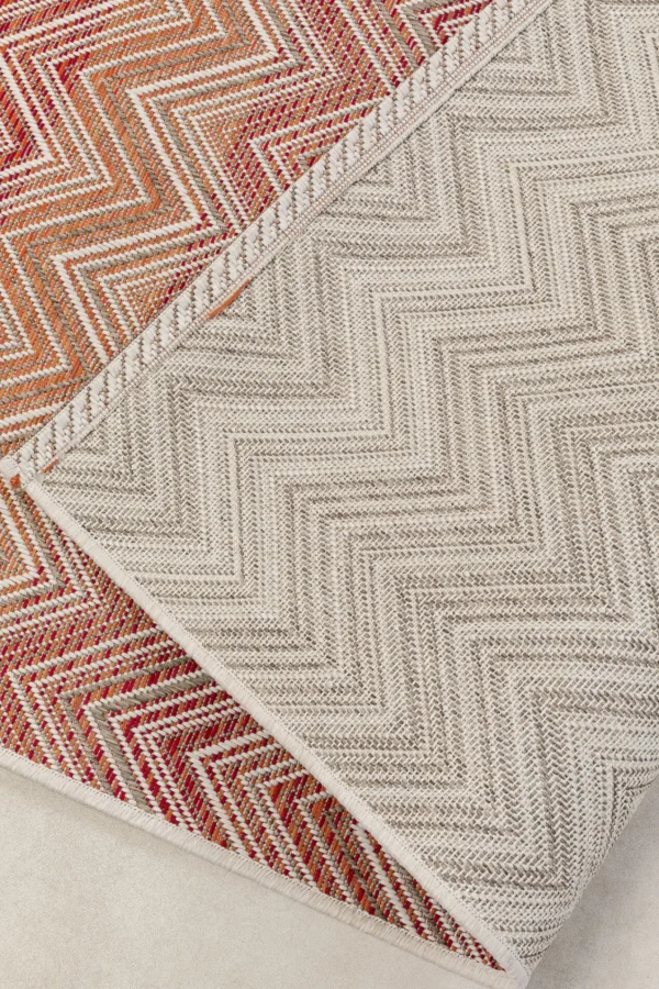 Tappeto da esterno Zigzag Rosso 230x330cm - KARE