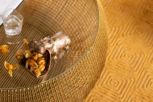 Tavolino da caffè cesta oro - KARE