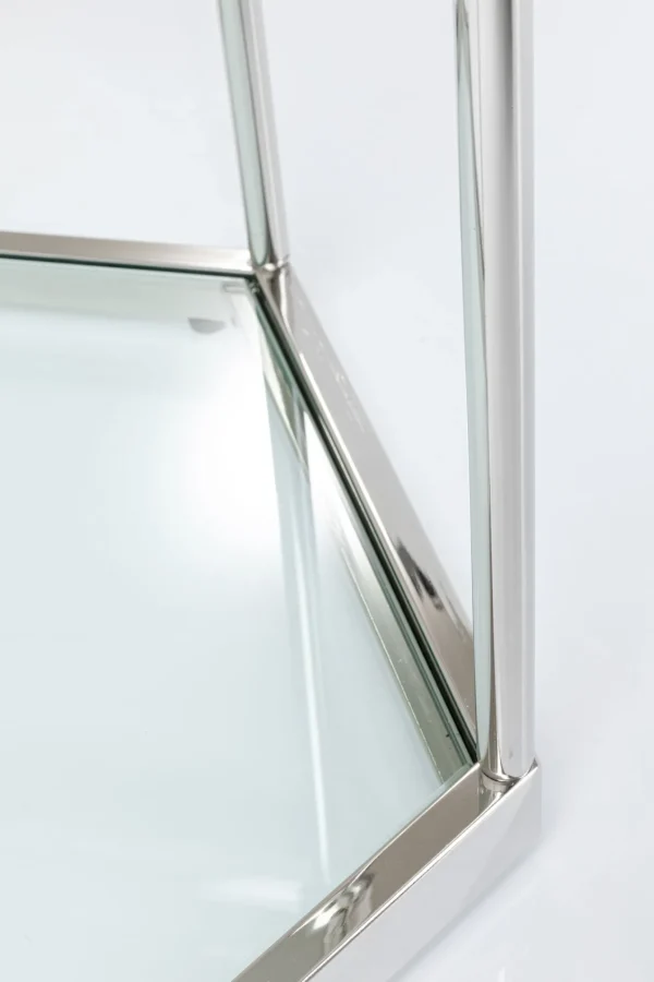 Tavolino Da Caffè Comb Argento 45cm - KARE