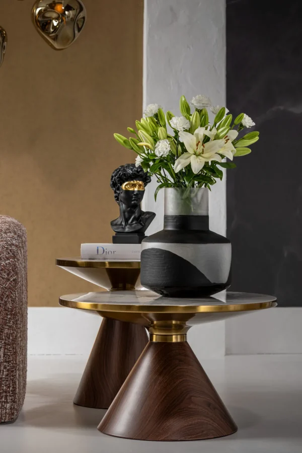 Tavolino da caffé Cono Ceramica Ø70cm - KARE