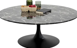 Tavolino da caffé da Salotto Schickeria Marmo Nero Ø110cm - KARE