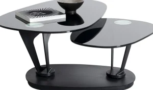 Tavolino da caffè Franklin nero 150x58cm - KARE