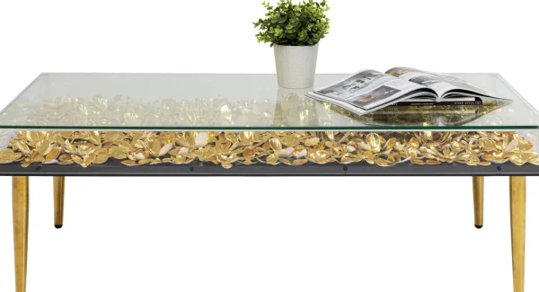 Tavolino da caffè Gold Flowers 120x60 cm - KARE