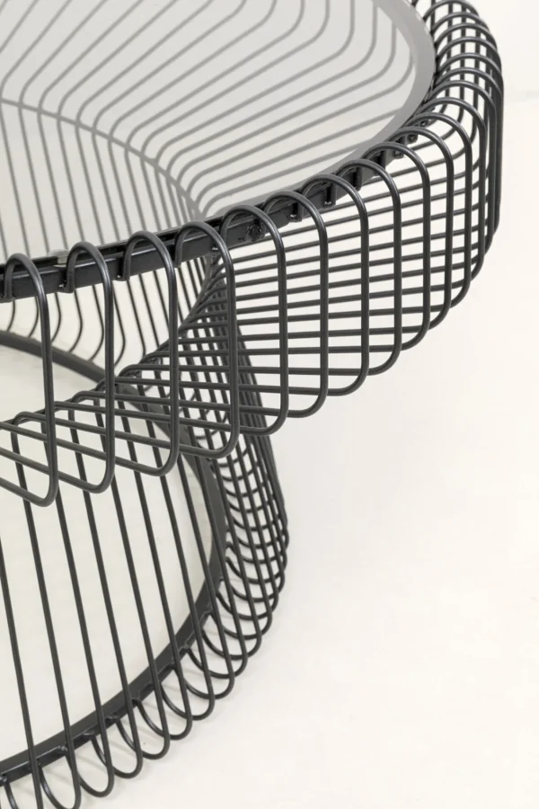 Tavolino da caffè Lisboa nero Ø86cm - KARE
