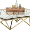 Tavolino da caffè Network oro 105x105 cm - KARE