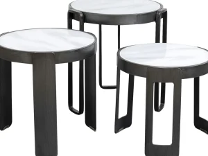 Tavolino da caffè Perelli nero (3/Set) - KARE